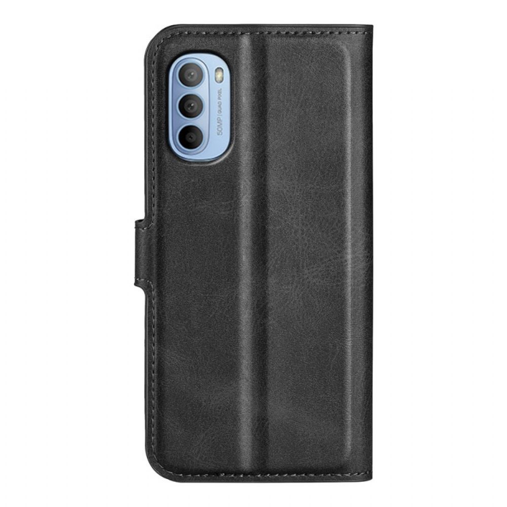 Leren Hoesje voor Moto G31 / Moto G41 Extreem Slank Leereffect