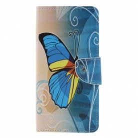 Flip Case voor Samsung Galaxy J6 Plus Vlinders En Bloemen