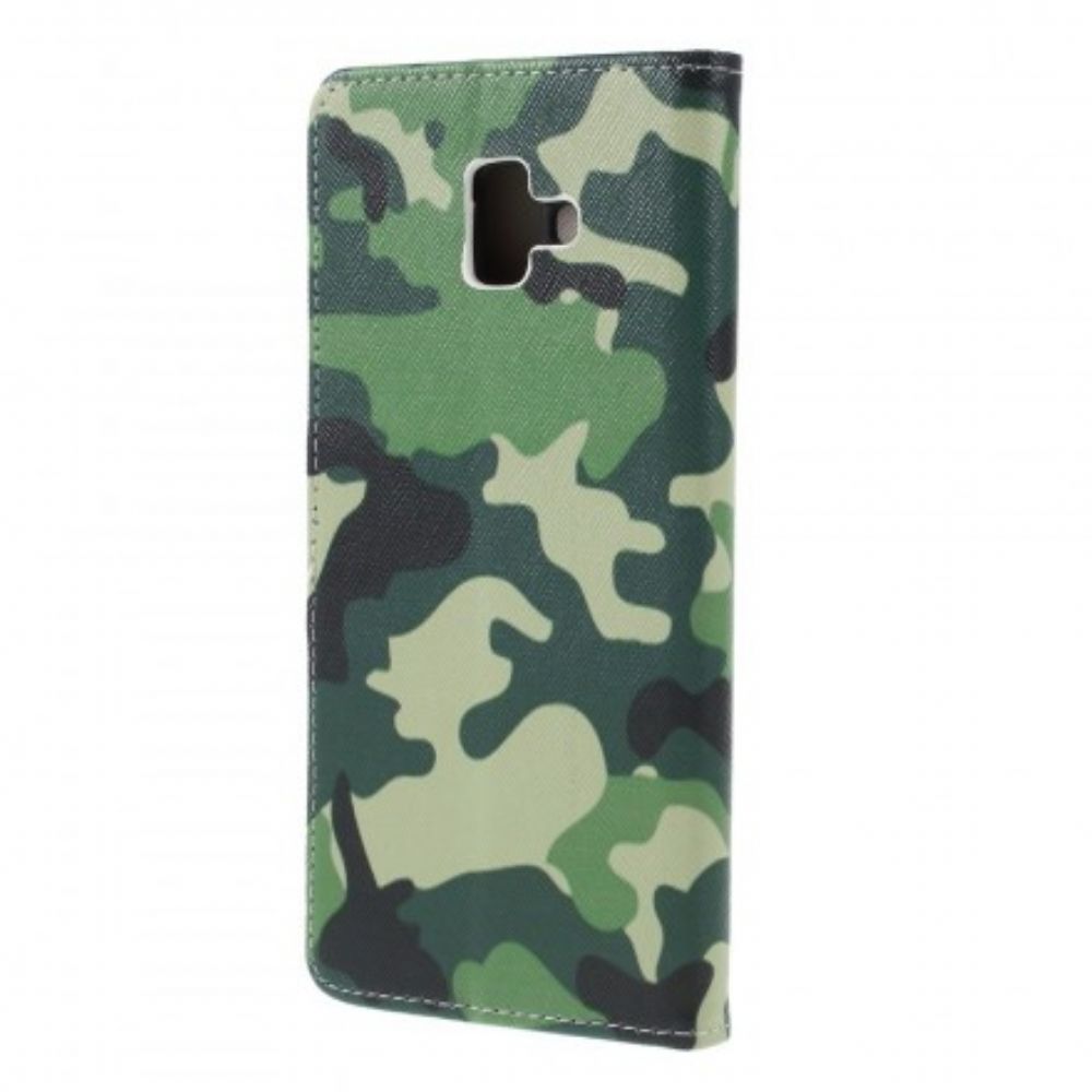 Folio-hoesje voor Samsung Galaxy J6 Plus Militaire Camouflage