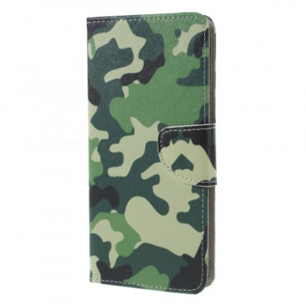 Folio-hoesje voor Samsung Galaxy J6 Plus Militaire Camouflage