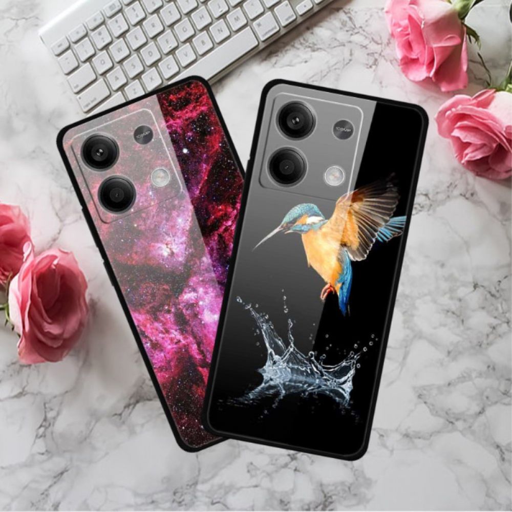 Case Hoesje Xiaomi Redmi Note 13 5g Telefoonhoesje Kleurrijk Nebula Gehard Glas