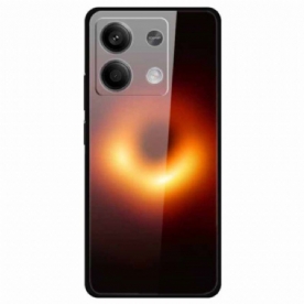 Cover Hoesje Xiaomi Redmi Note 13 5g Telefoonhoesje Zwart Gat Gehard Glas