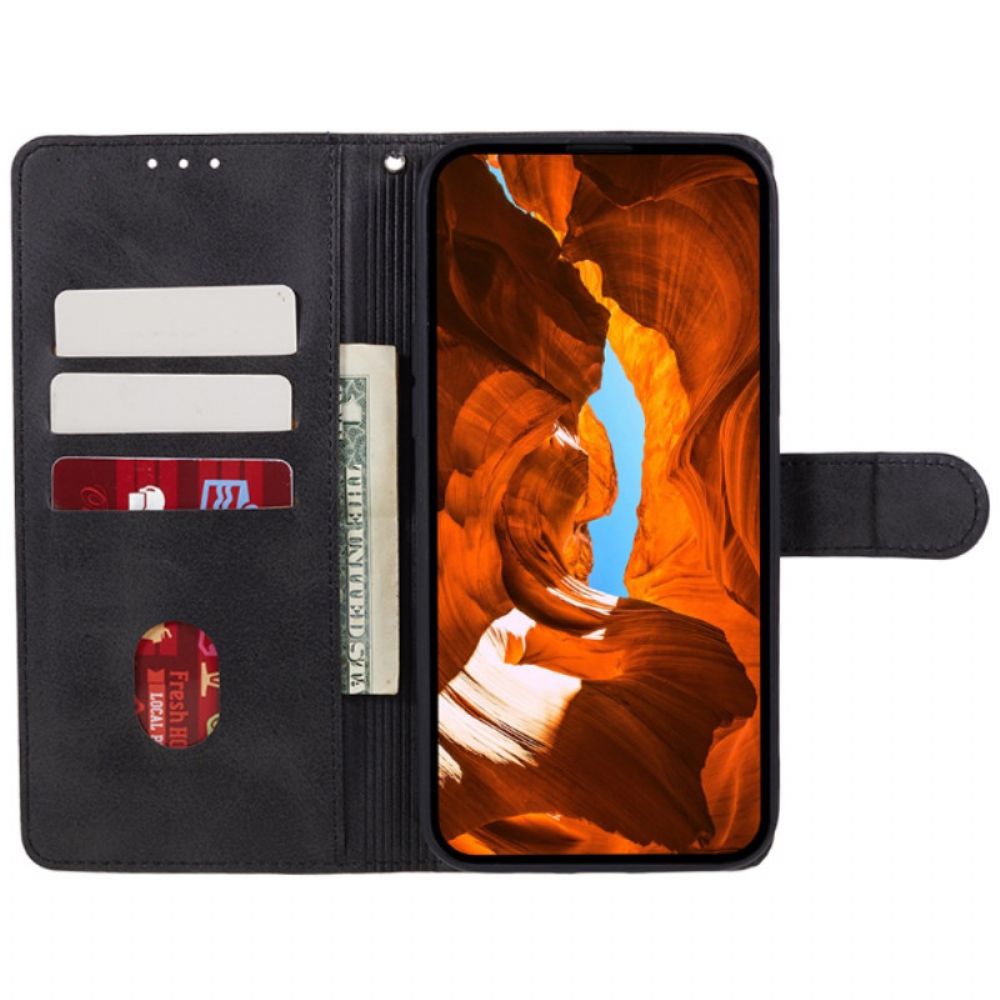 Flip Case Leren Xiaomi Redmi Note 13 5g Ledereffect Met Riem