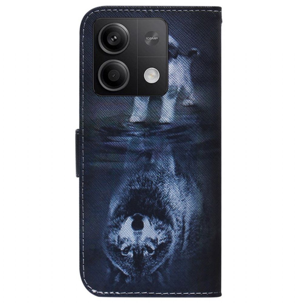 Flip Case Leren Xiaomi Redmi Note 13 5g Puppydroom