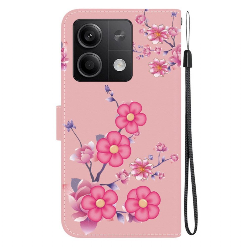 Folio-hoesje Xiaomi Redmi Note 13 5g Sakura-band