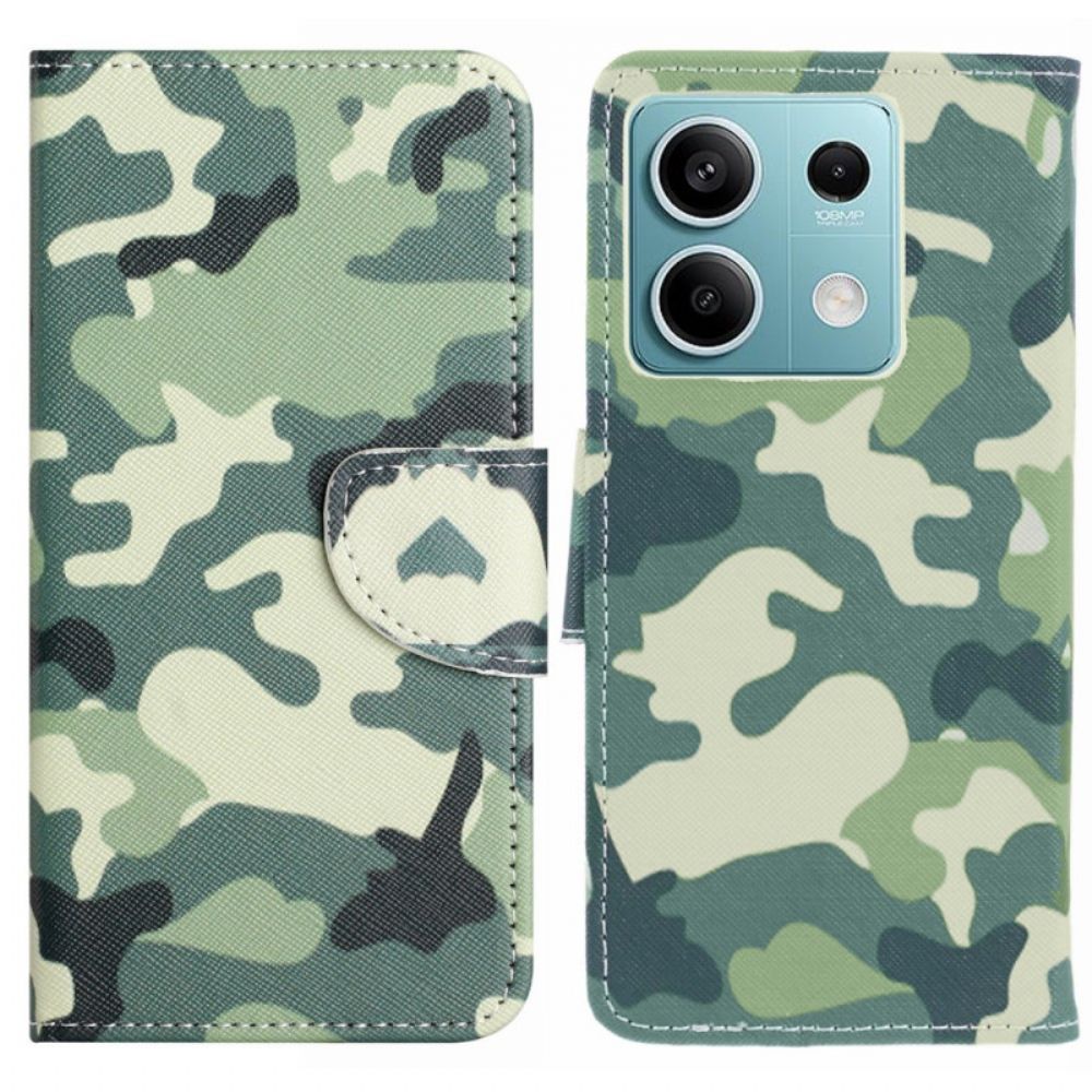 Folio-hoesje Xiaomi Redmi Note 13 5g Telefoonhoesje Camouflage