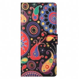 Folio-hoesje Xiaomi Redmi Note 13 5g Telefoonhoesje Galaxy-patroon