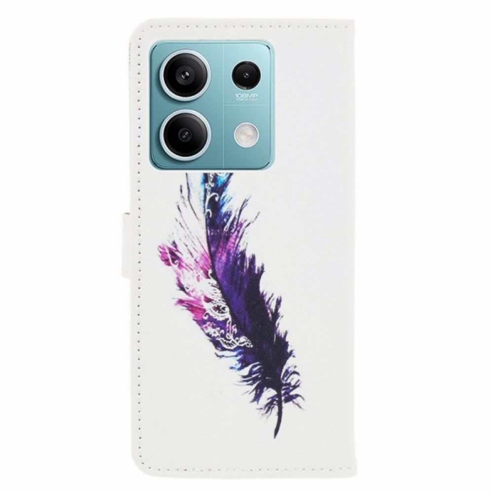 Folio-hoesje Xiaomi Redmi Note 13 5g Telefoonhoesje Lanyardveer