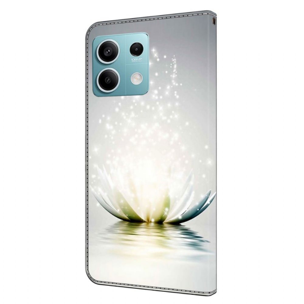 Folio-hoesje Xiaomi Redmi Note 13 5g Telefoonhoesje Lotus