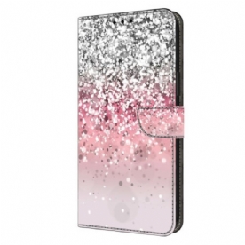 Folio-hoesje Xiaomi Redmi Note 13 5g Telefoonhoesje Verloopglitter