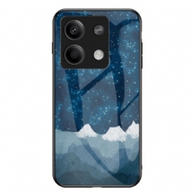 Hoesje Voor Xiaomi Redmi Note 13 5g Gehard Glas Verspreide Sterren