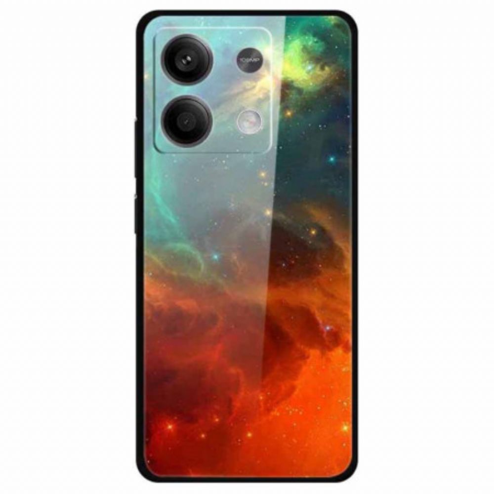 Hoesje Xiaomi Redmi Note 13 5g Gekleurd Hemels Gehard Glas Bescherming Hoesje