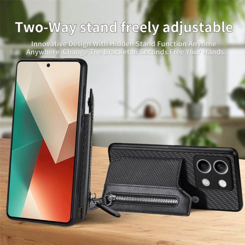 Hoesje Xiaomi Redmi Note 13 5g Portemonnee Met Ritssluiting Bescherming Hoesje