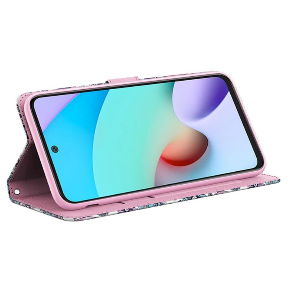 Leren Hoesje Voor Xiaomi Redmi Note 13 5g Strapless Impatiens