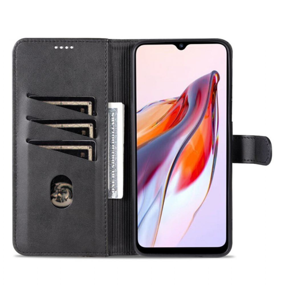 Leren Hoesje Xiaomi Redmi Note 13 5g Azns Ledereffect Bescherming Hoesje