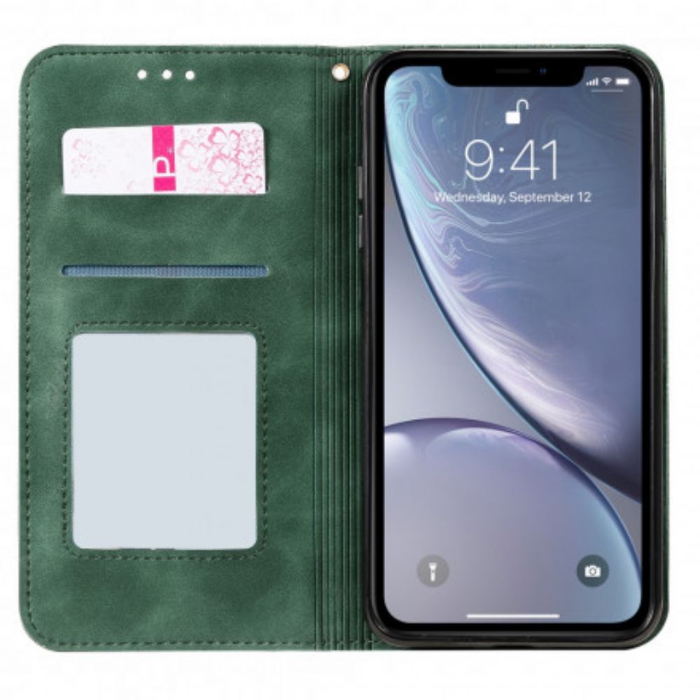 Bescherming Hoesje voor iPhone XS Max Folio-hoesje Barokke Bloemen