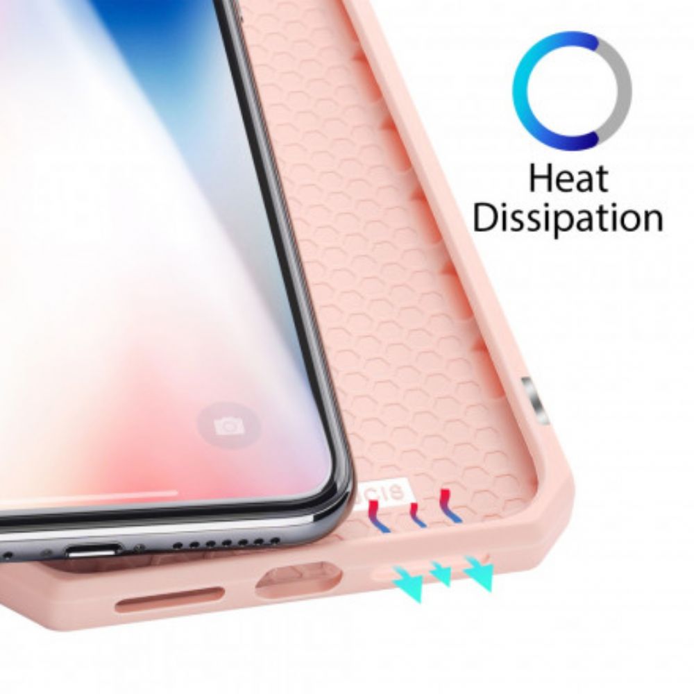 Bescherming Hoesje voor iPhone XS Max Folio-hoesje Skin X-serie Dux Ducis