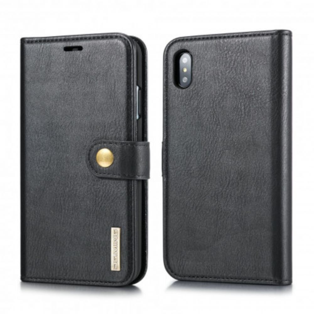 Hoesje Flip Case voor iPhone XS Max Dg. Ming Afneembaar