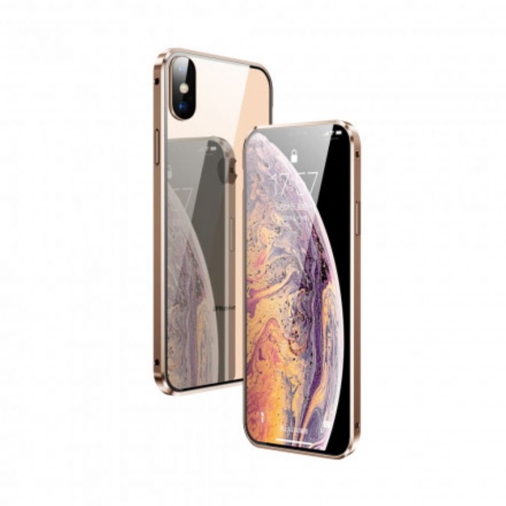 Hoesje voor iPhone XS Max Gehard Glas Voor En Achter