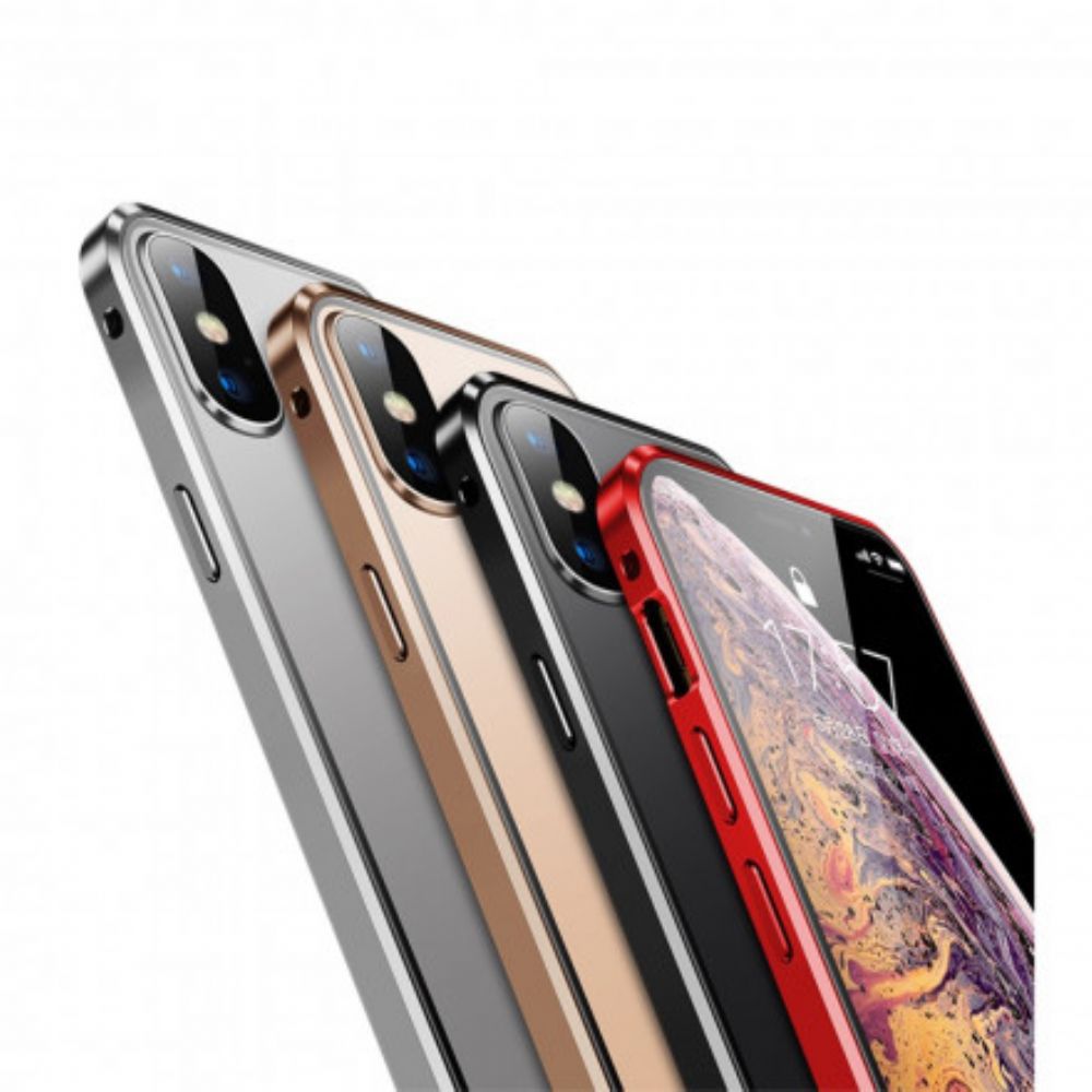 Hoesje voor iPhone XS Max Gehard Glas Voor En Achter