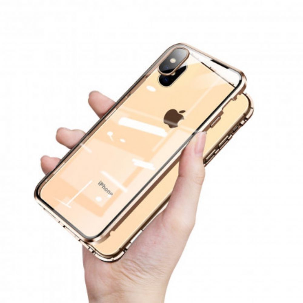 Hoesje voor iPhone XS Max Gehard Glas Voor En Achter