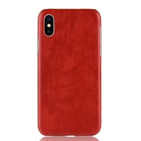 Hoesje voor iPhone XS Max Lichi Leereffect