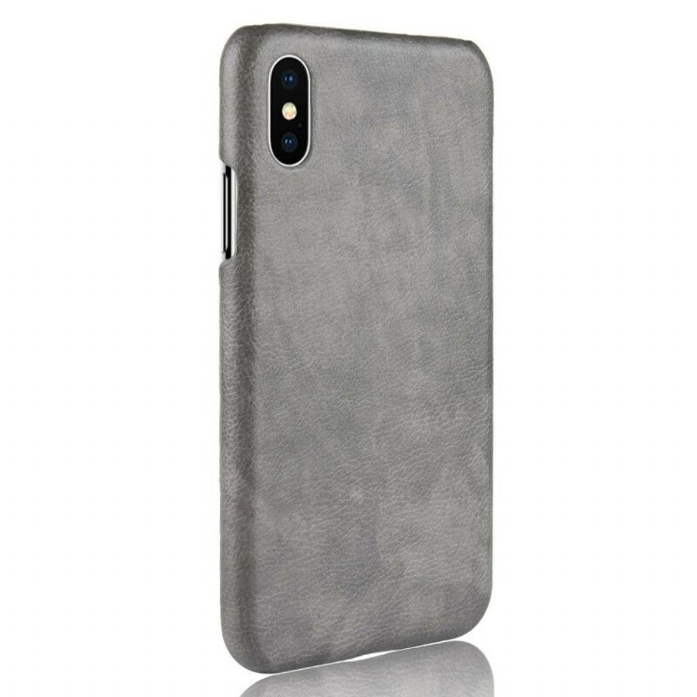 Hoesje voor iPhone XS Max Lichi Leereffect