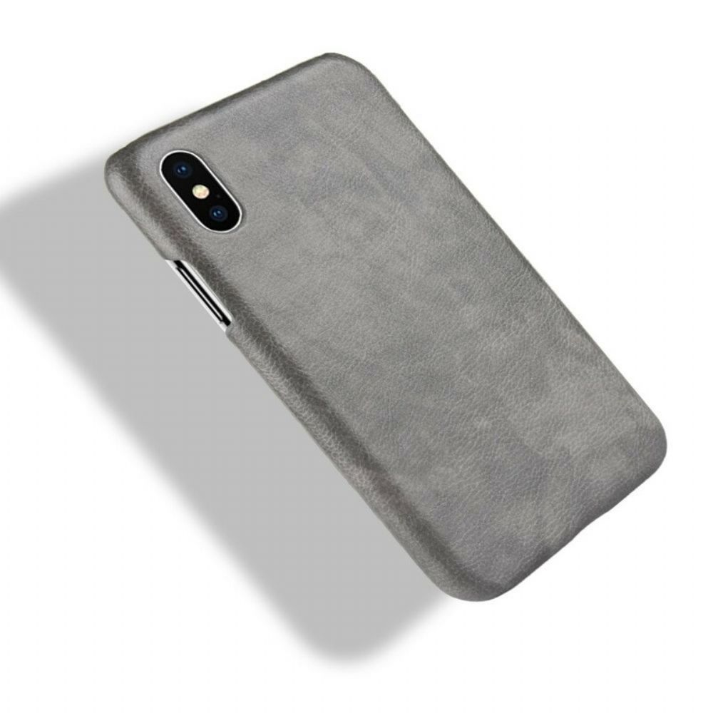 Hoesje voor iPhone XS Max Lichi Leereffect