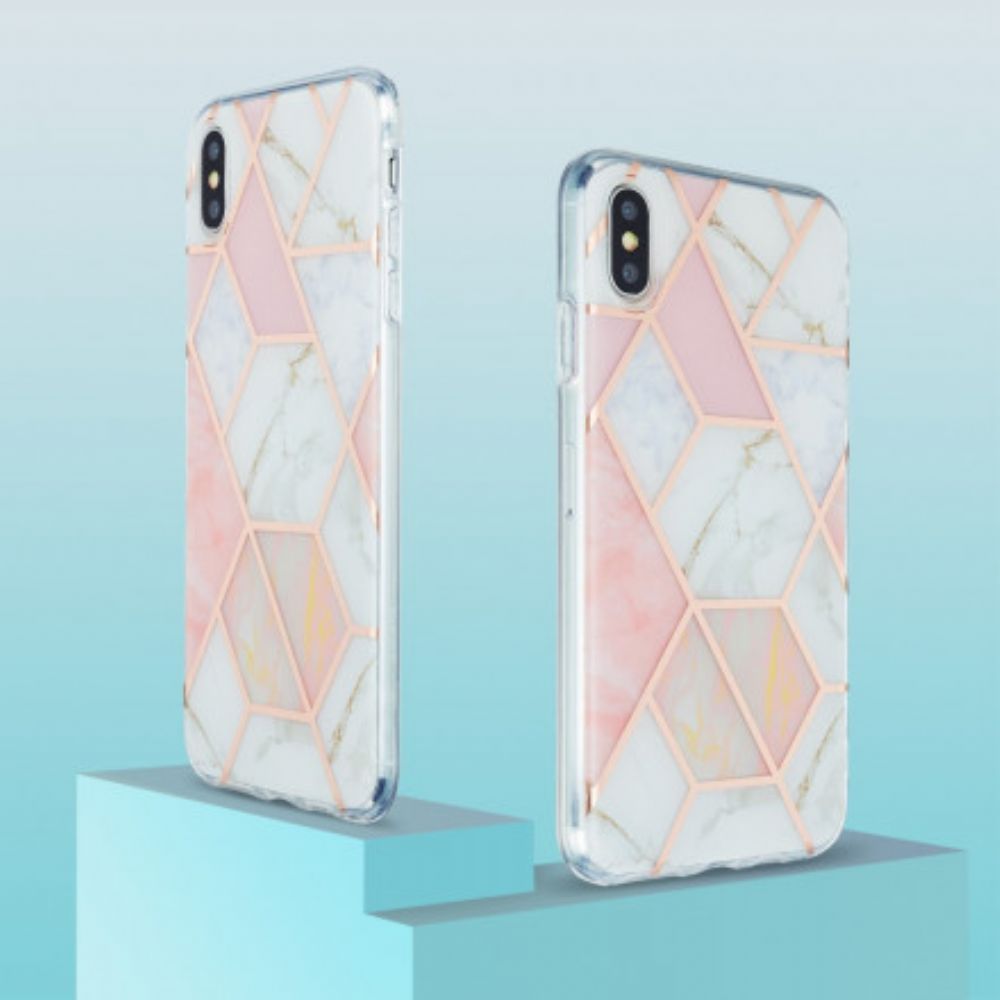 Hoesje voor iPhone XS Max Marmeren Ontwerp