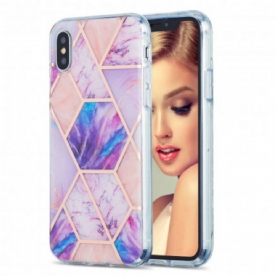 Hoesje voor iPhone XS Max Marmeren Ontwerp