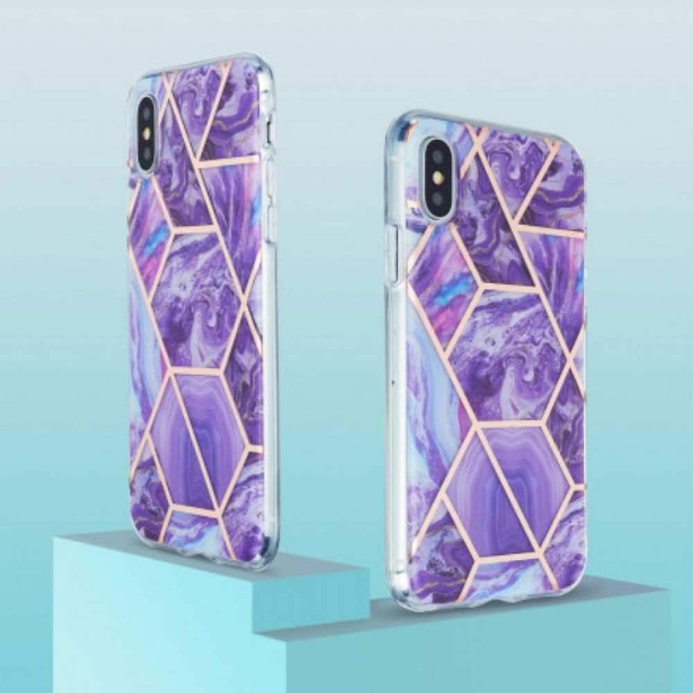 Hoesje voor iPhone XS Max Marmeren Ontwerp