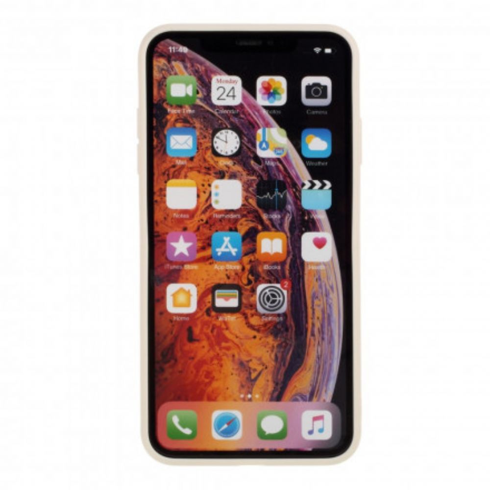 Hoesje voor iPhone XS Max Matte Stijve Siliconen