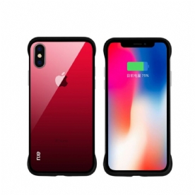 Hoesje voor iPhone XS Max Nxe Gehard Glas Kleuren