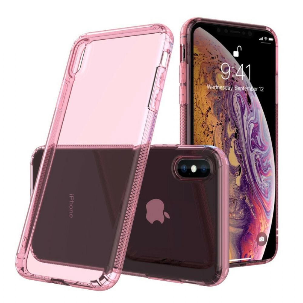 Hoesje voor iPhone XS Max Transparante Leeu Beschermende Kussens