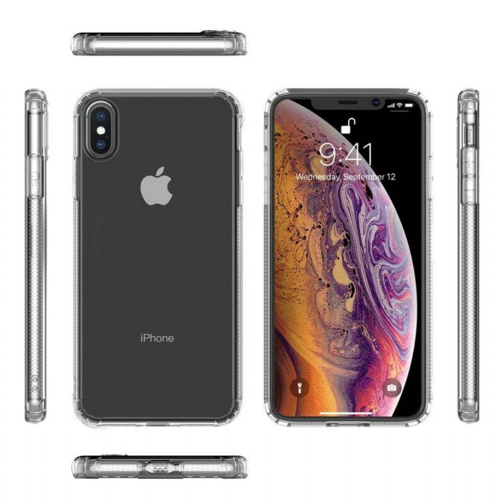 Hoesje voor iPhone XS Max Transparante Leeu Beschermende Kussens