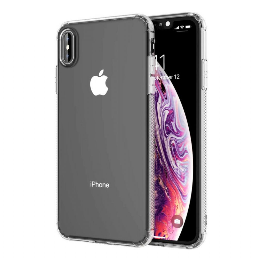 Hoesje voor iPhone XS Max Transparante Leeu Beschermende Kussens