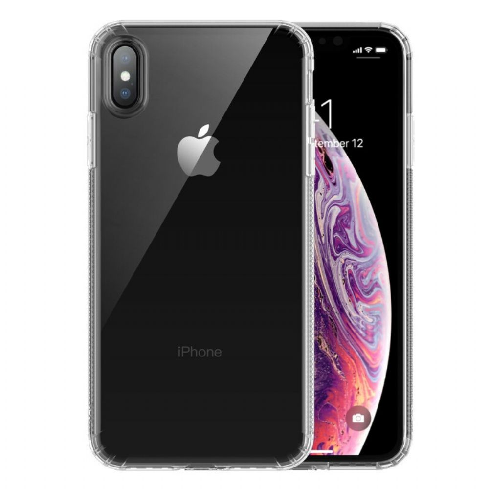 Hoesje voor iPhone XS Max Transparante Leeu Beschermende Kussens