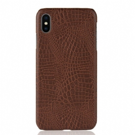 Telefoonhoesje voor iPhone XS Max Krokodillenleereffect