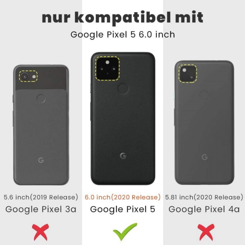 Telefoonhoesje voor Google Pixel 5 Transparant Kristalhelder