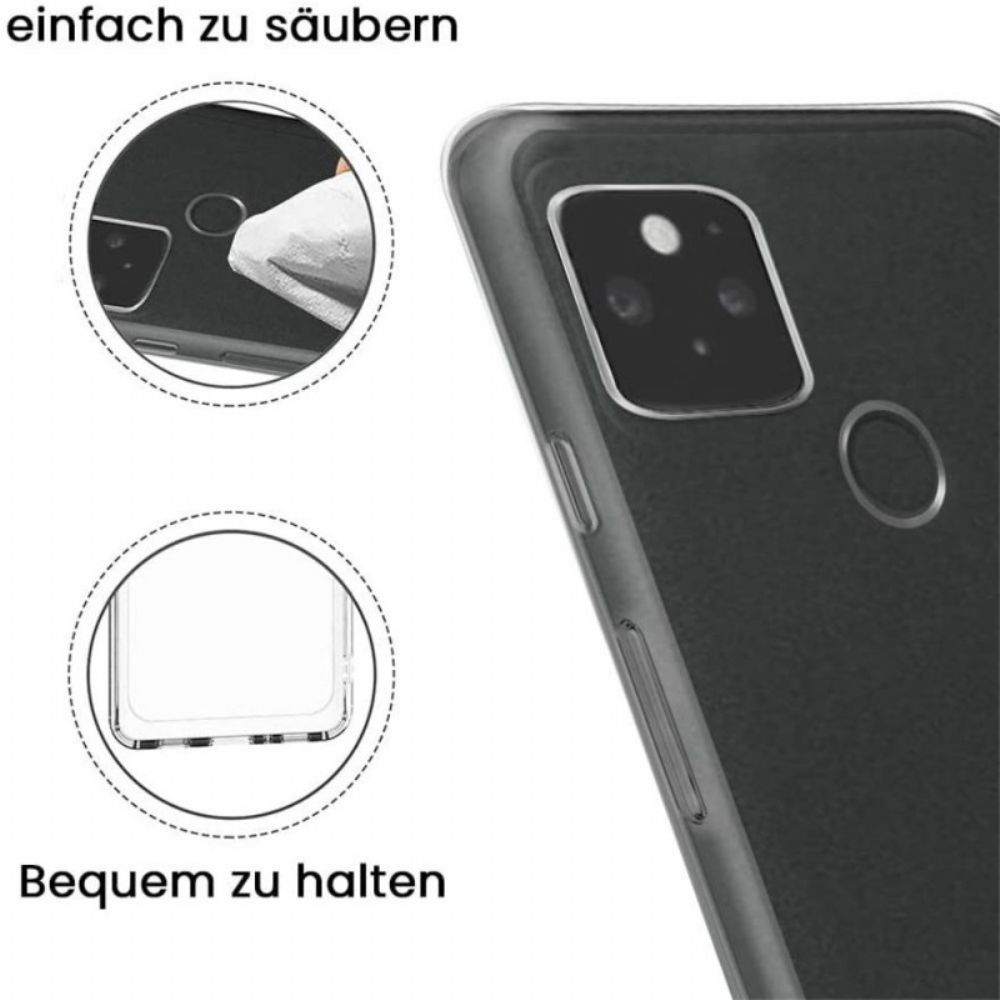 Telefoonhoesje voor Google Pixel 5 Transparant Kristalhelder