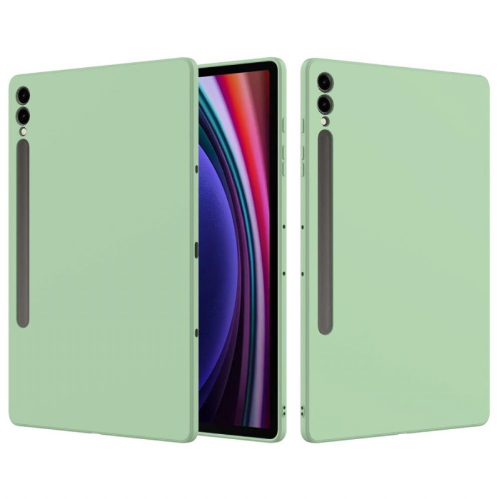 Case Hoesje Samsung Galaxy Tab S9 Plus Telefoonhoesje Vloeibare Siliconen