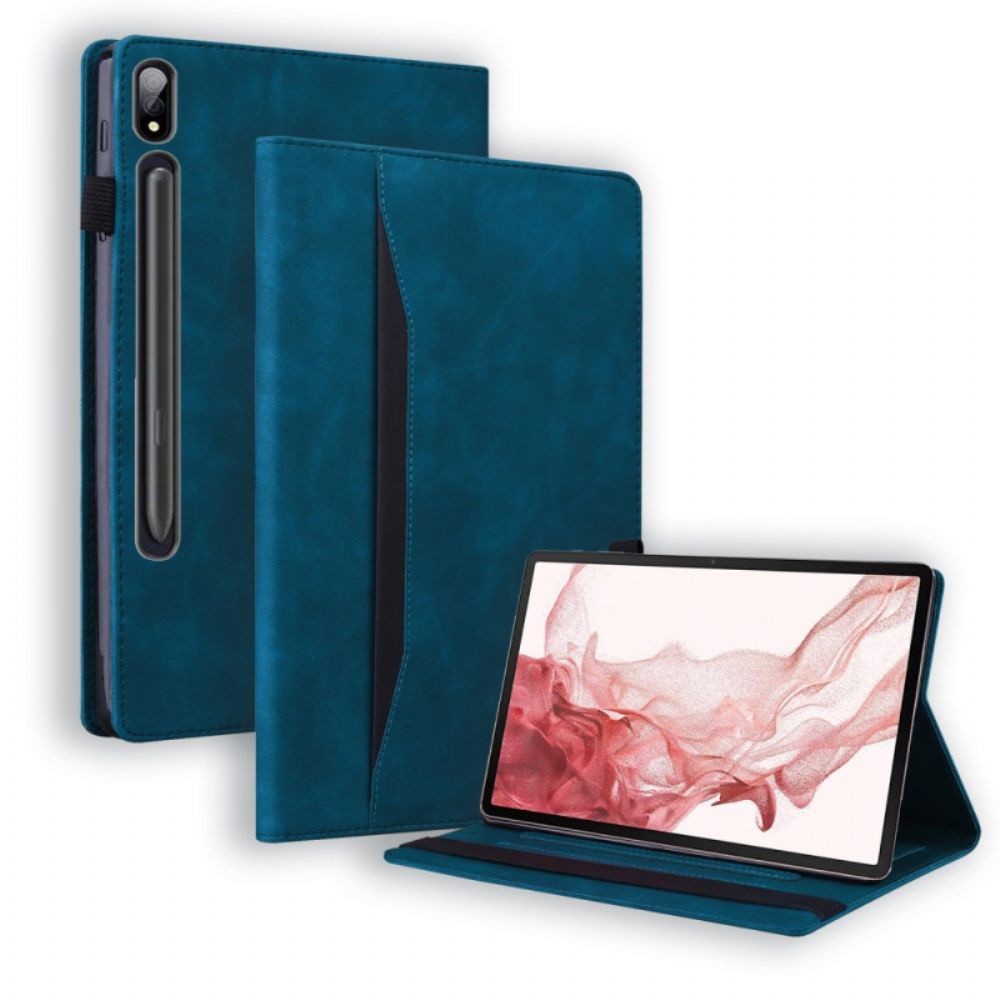 Cover Samsung Galaxy Tab S9 Plus Met Buitenvak En Pennenhouder