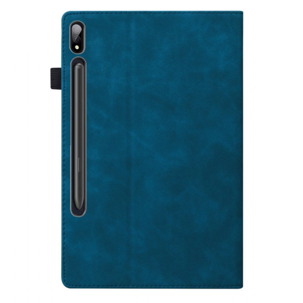 Cover Samsung Galaxy Tab S9 Plus Met Buitenvak En Pennenhouder