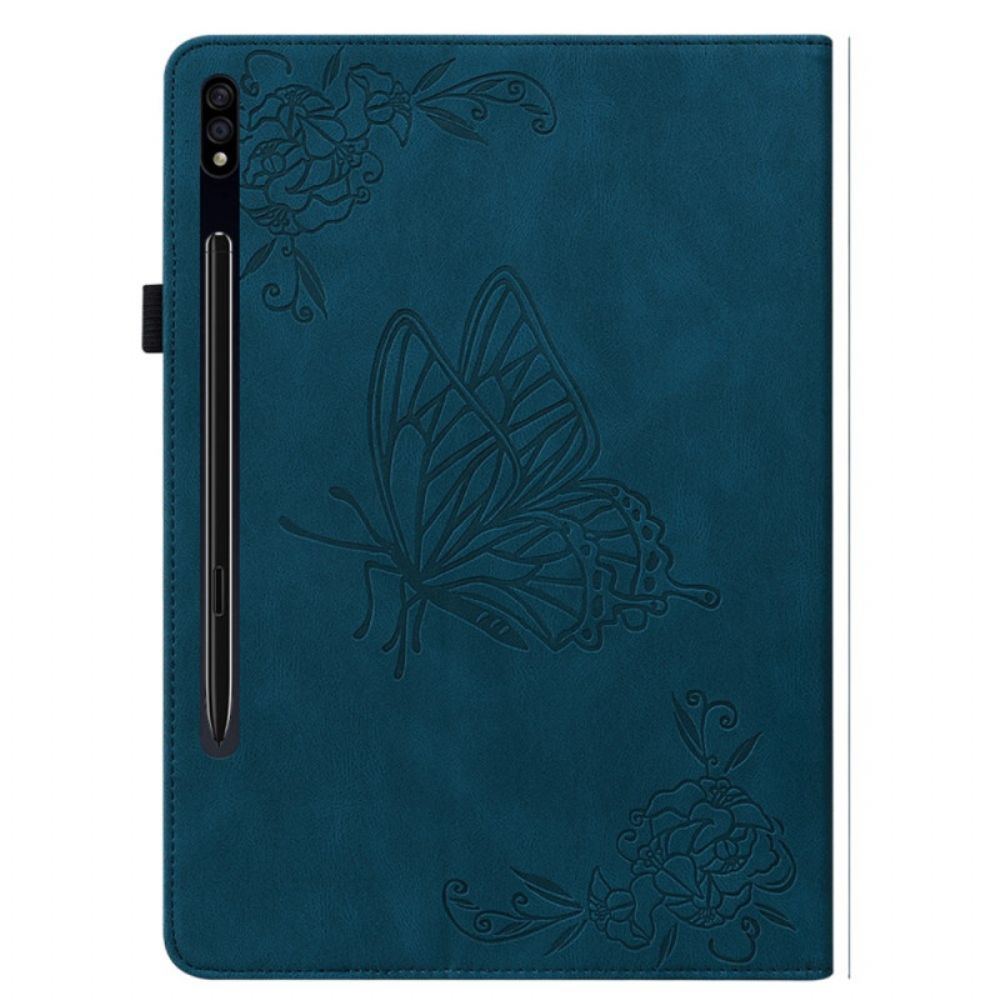 Cover Samsung Galaxy Tab S9 Plus Vlinder Bescherming Hoesje