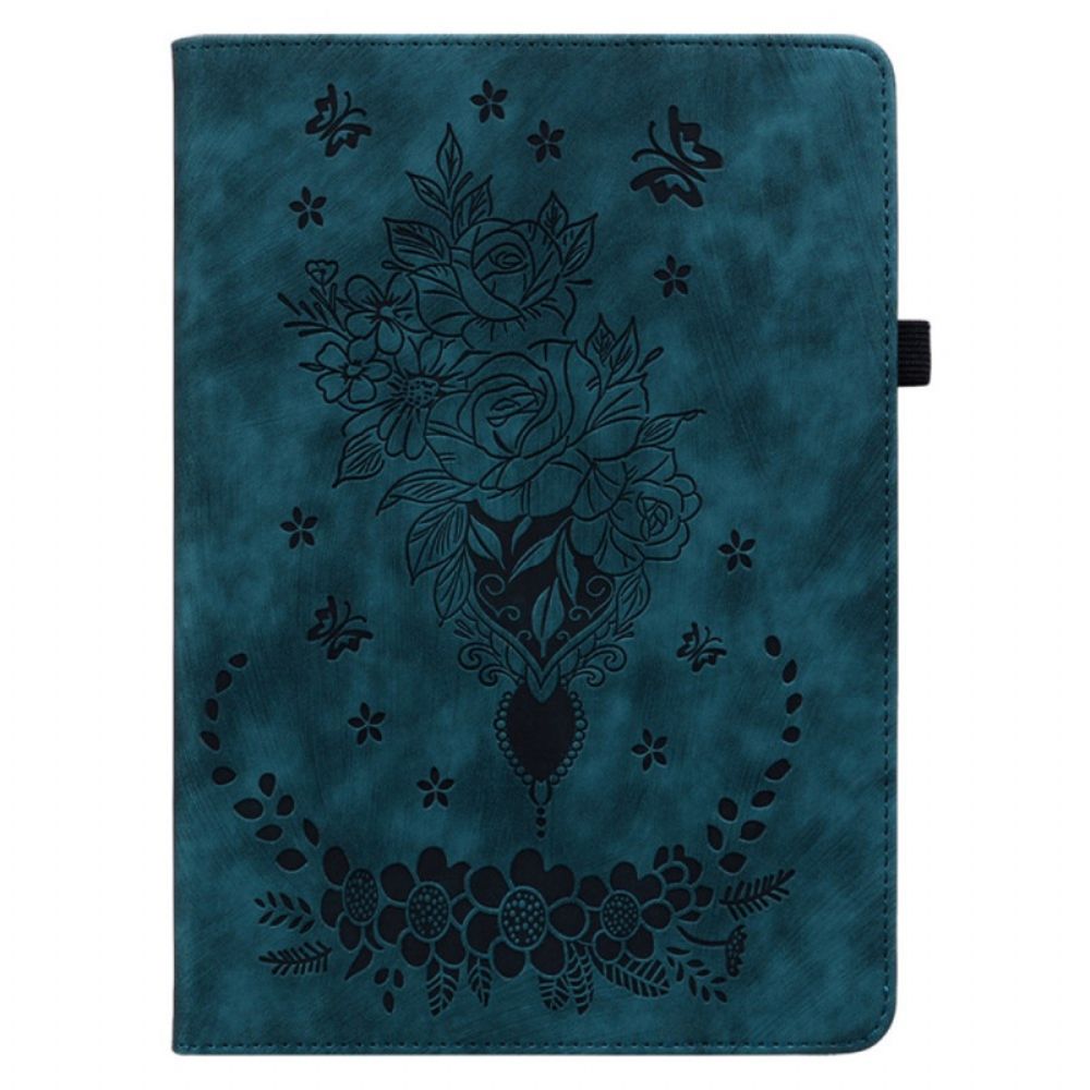 Cover Samsung Galaxy Tab S9 Plus Vlinders En Rozen