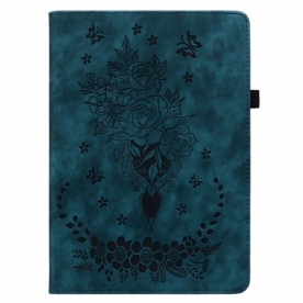 Cover Samsung Galaxy Tab S9 Plus Vlinders En Rozen