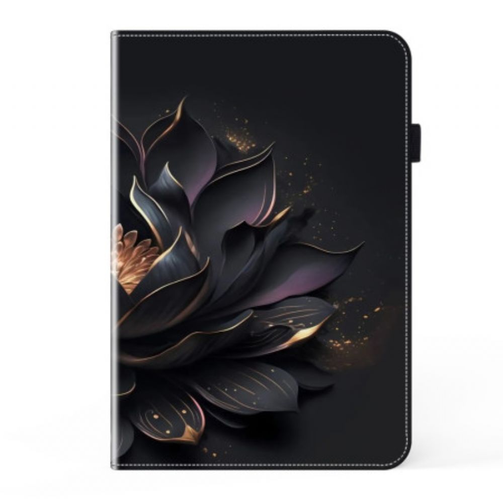 Cover Voor Samsung Galaxy Tab S9 Plus Paarse Lotus