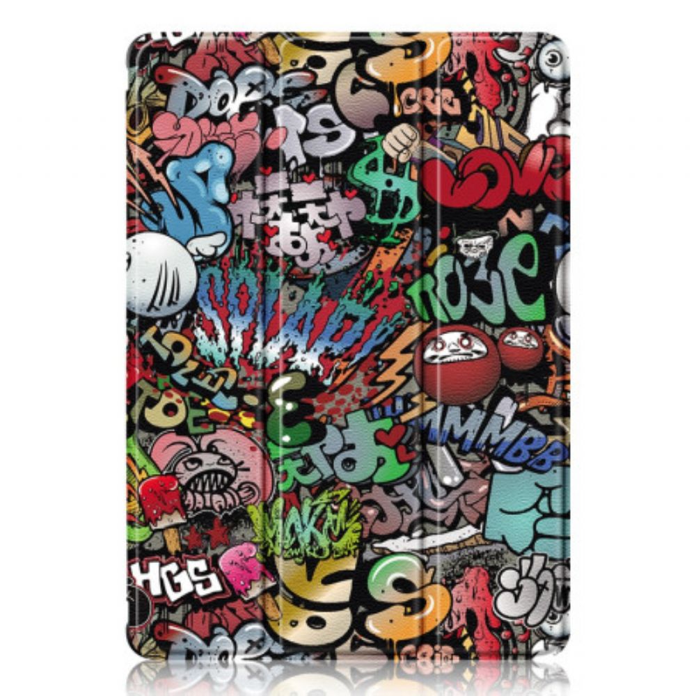 Samsung Galaxy Tab S9 Plus Transparante Graffiti Achterkant