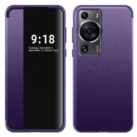 Bescherming Hoesje voor Huawei P60 Pro Imitatieleer