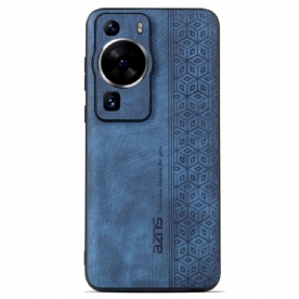 Hoesje voor Huawei P60 Pro Azns Ledereffect